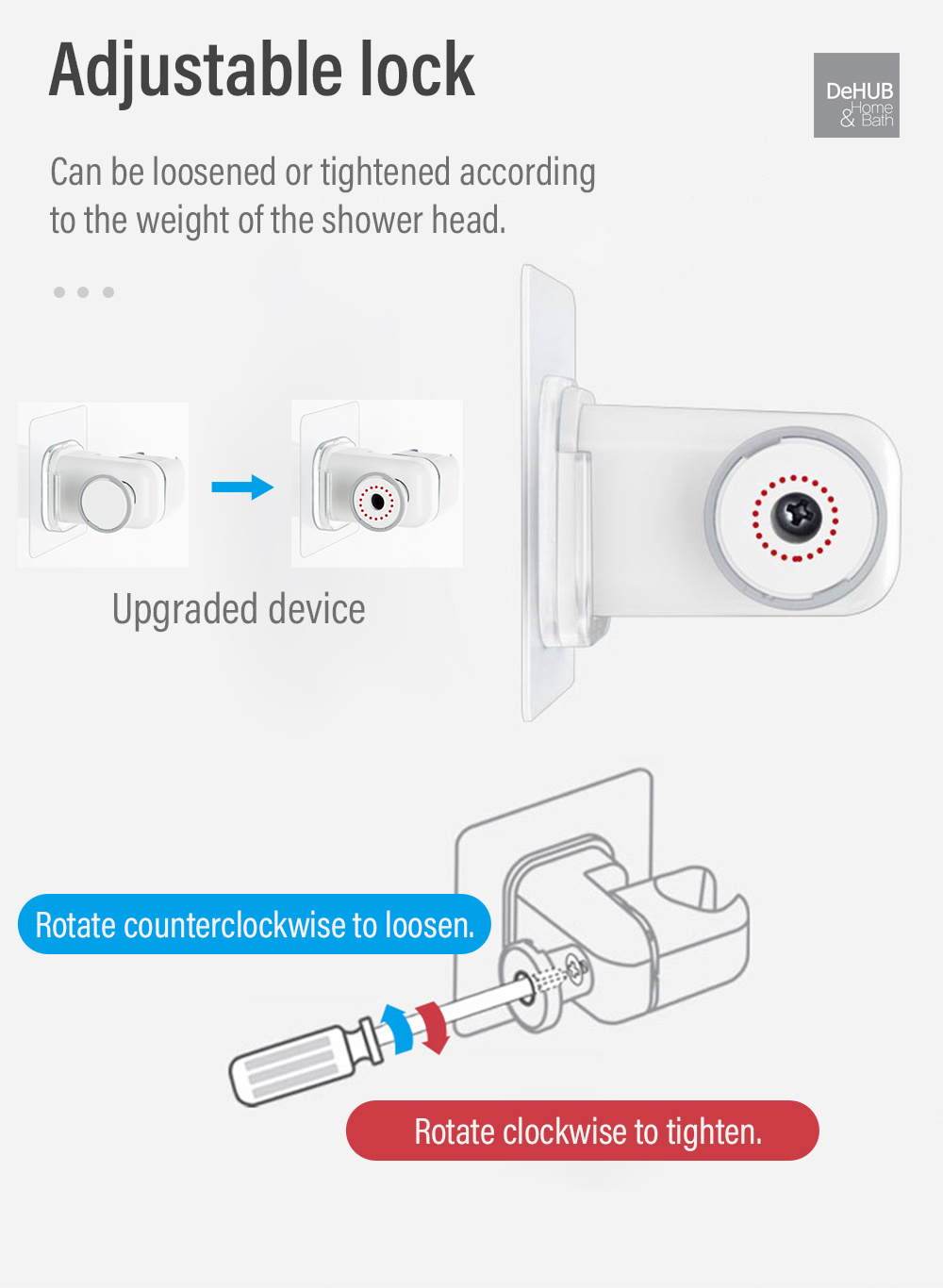 KOREA DeHUB Vacuum Pad Shower Head Holder-6